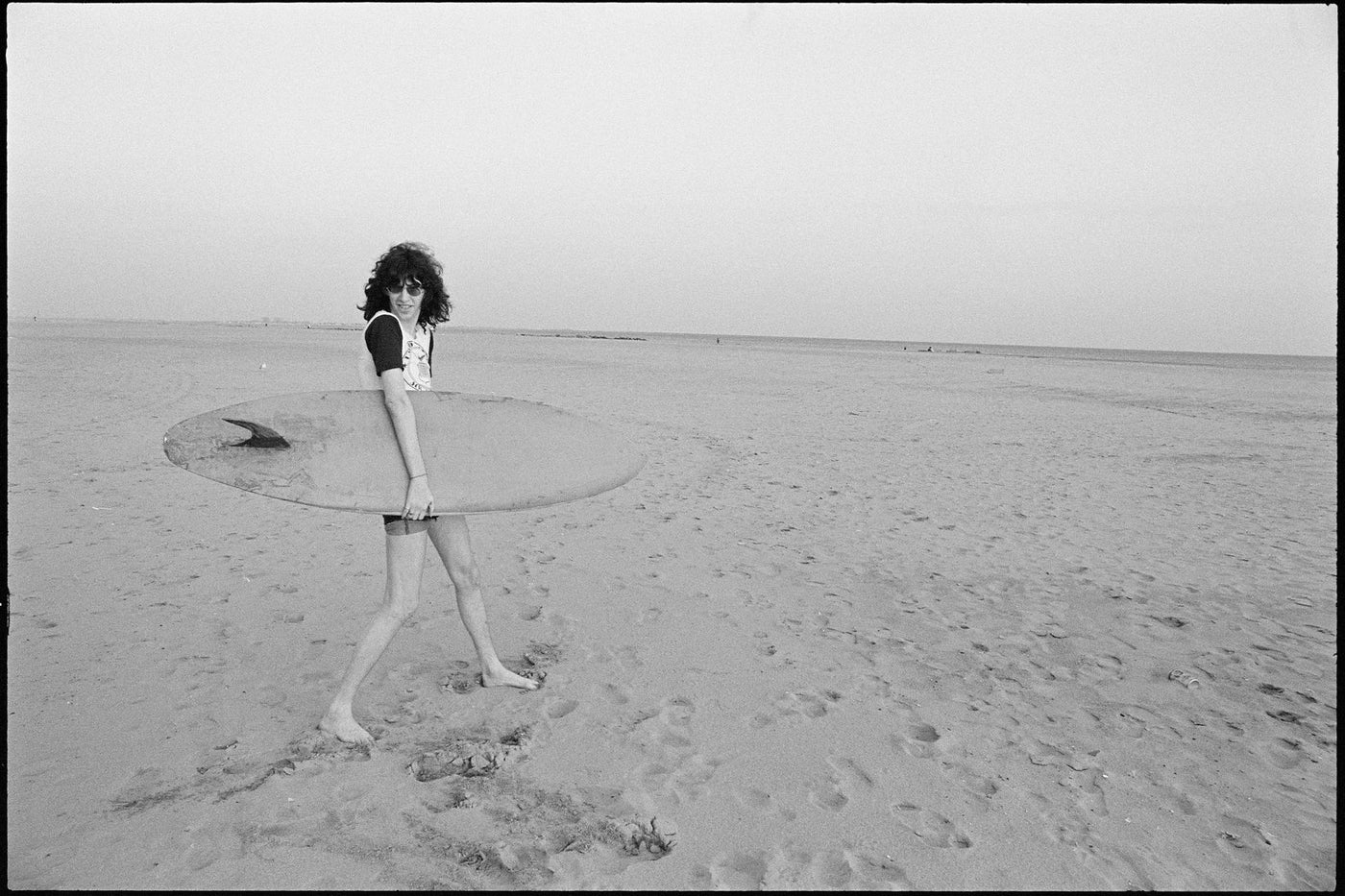 Joey Ramone, Surf board, Coney Island, 1977