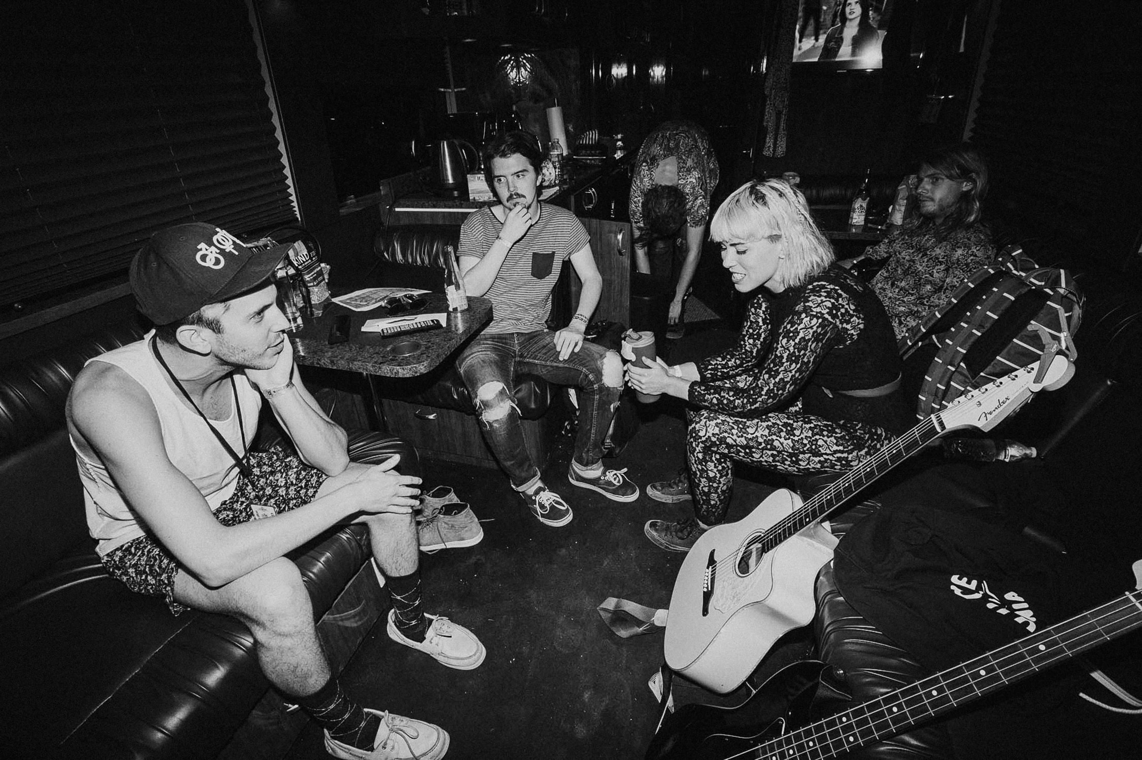 Tour bus candid by Anna Lee